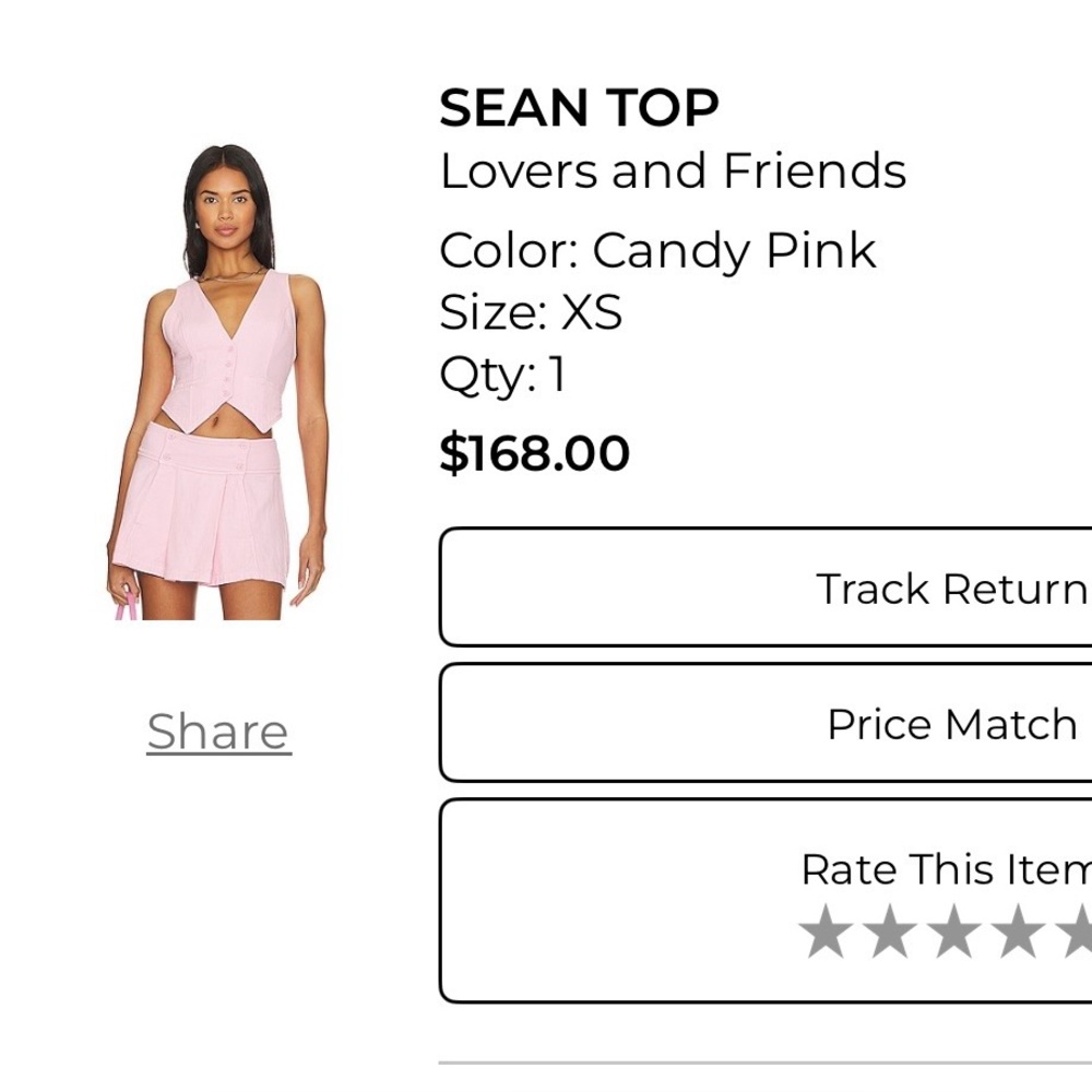 Lovers + Friends Candy Pink Vest